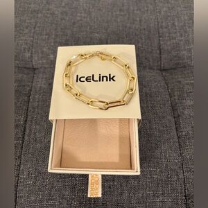 Icelink Gold Chain Bracelet gold plated